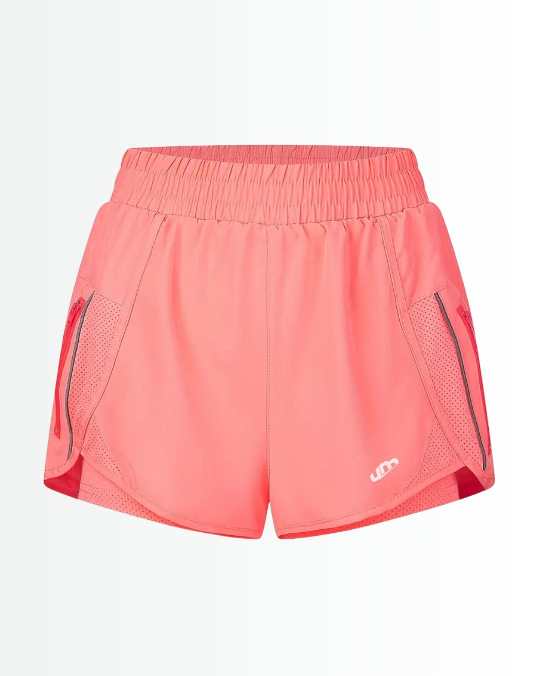 Short feminino de academia ActiveKnit - Dupla Face