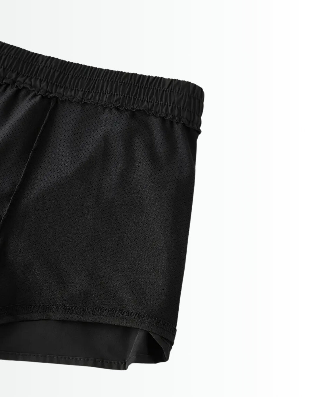 Short feminino de academia ActiveKnit - Dupla Face