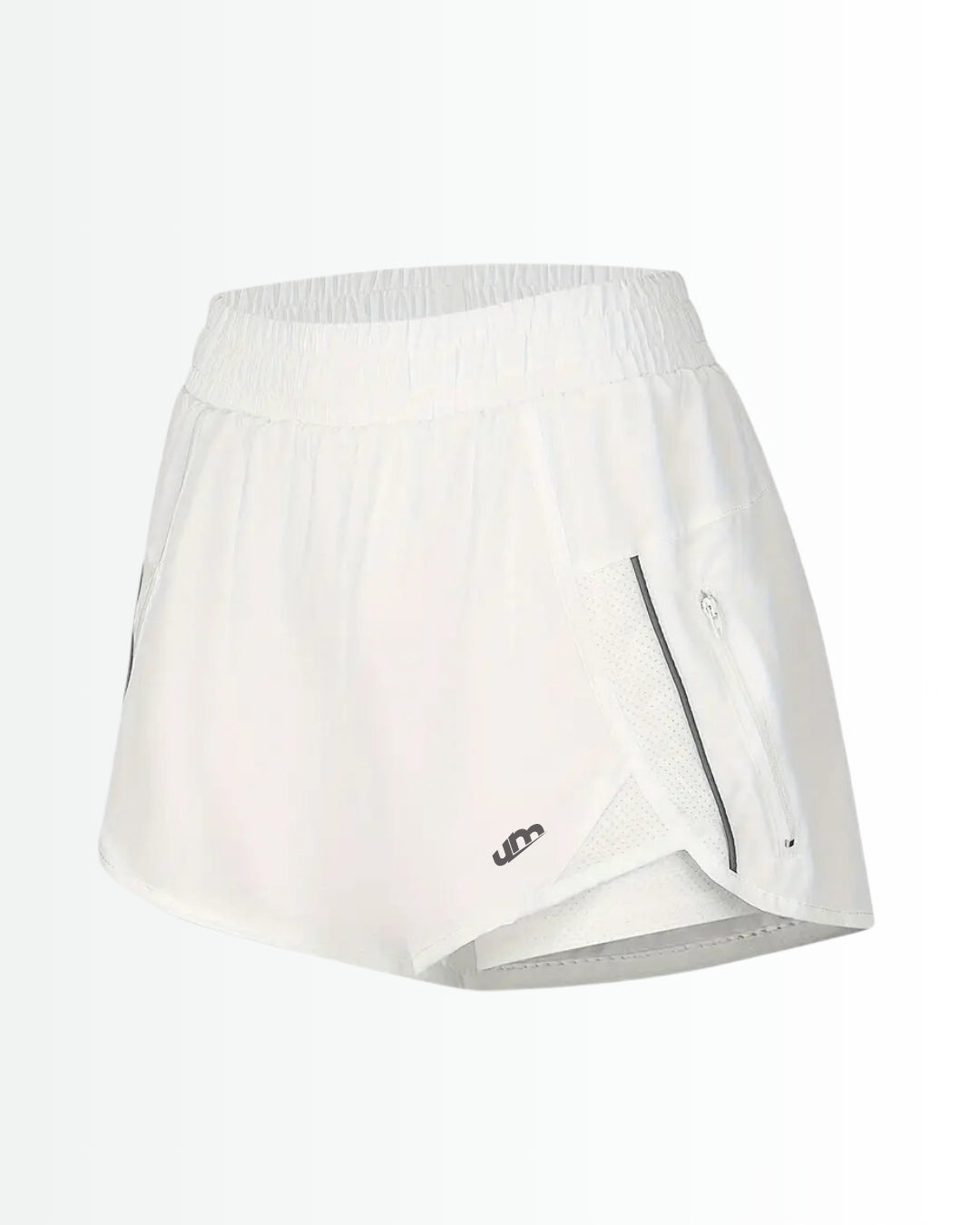 Short feminino de academia ActiveKnit - Dupla Face