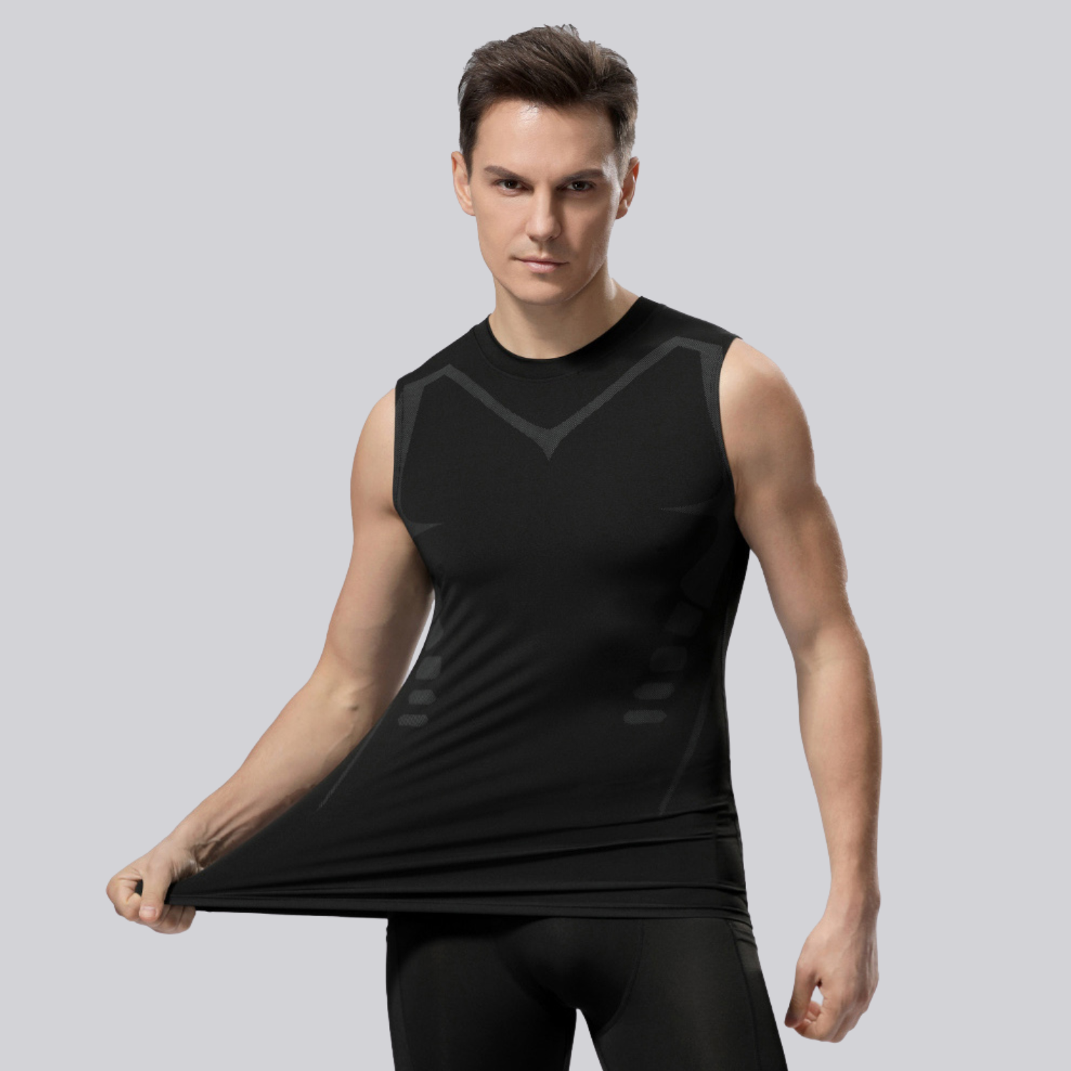 Camiseta de Compressão Sem Manga