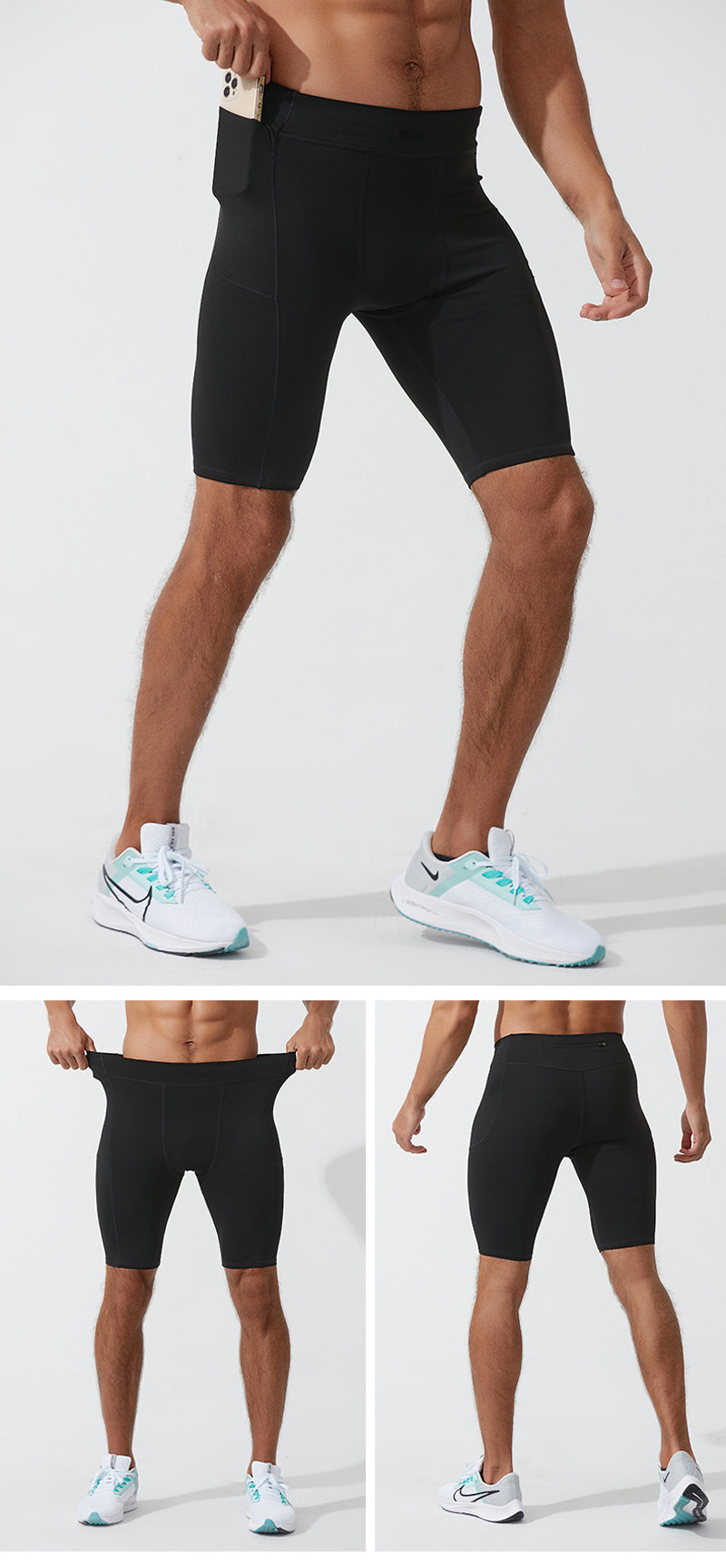 Short de Compressão Masculino para Corrida