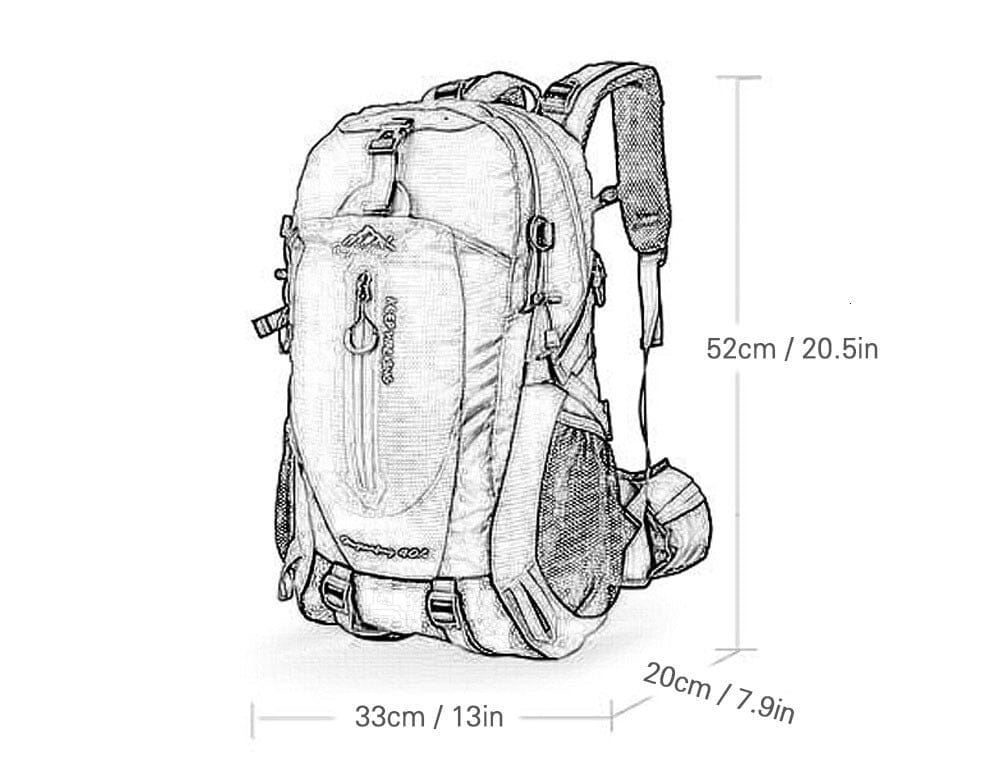 Mochila Camping Impermeável 40L - Desportivo Trekking