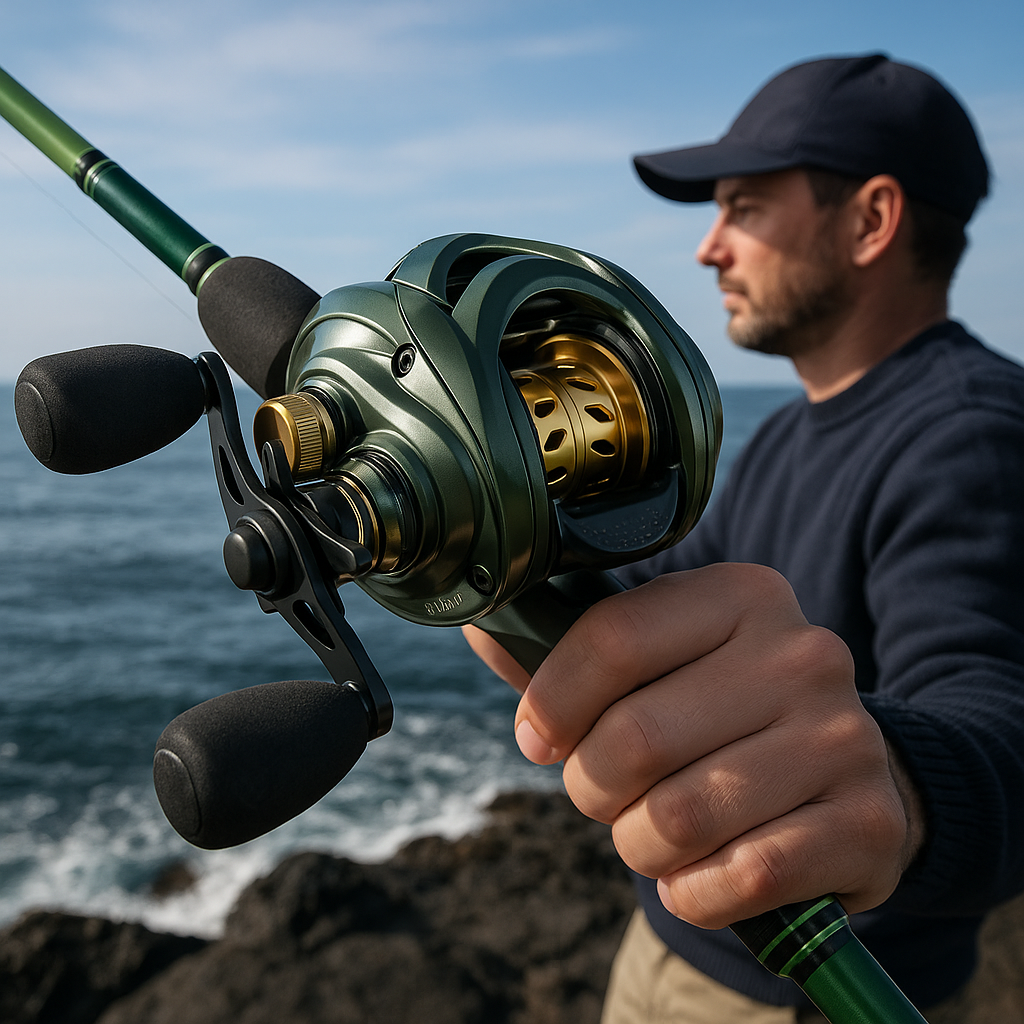 Carretilha de Pesca Titan Pro Anti Cabeleira