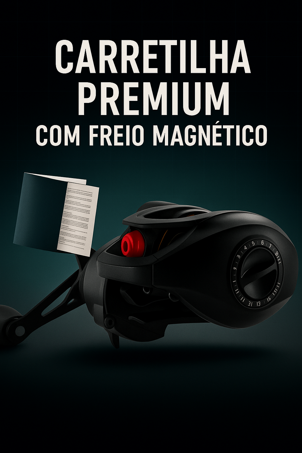 Carretilha 7.1:1 De Pesca Freio Magnético Para Água Doce e Salgada