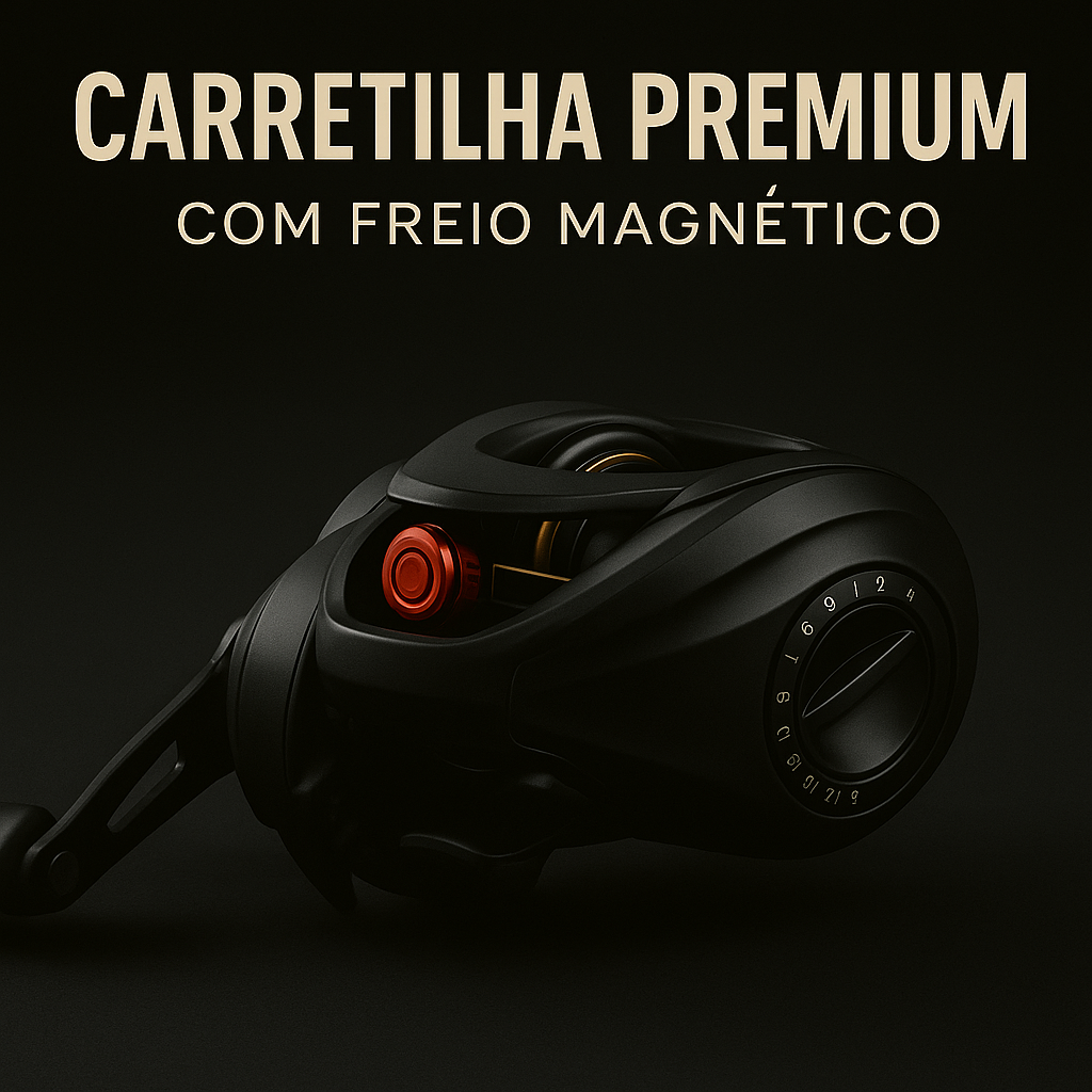 Carretilha 7.1:1 De Pesca Freio Magnético Para Água Doce e Salgada