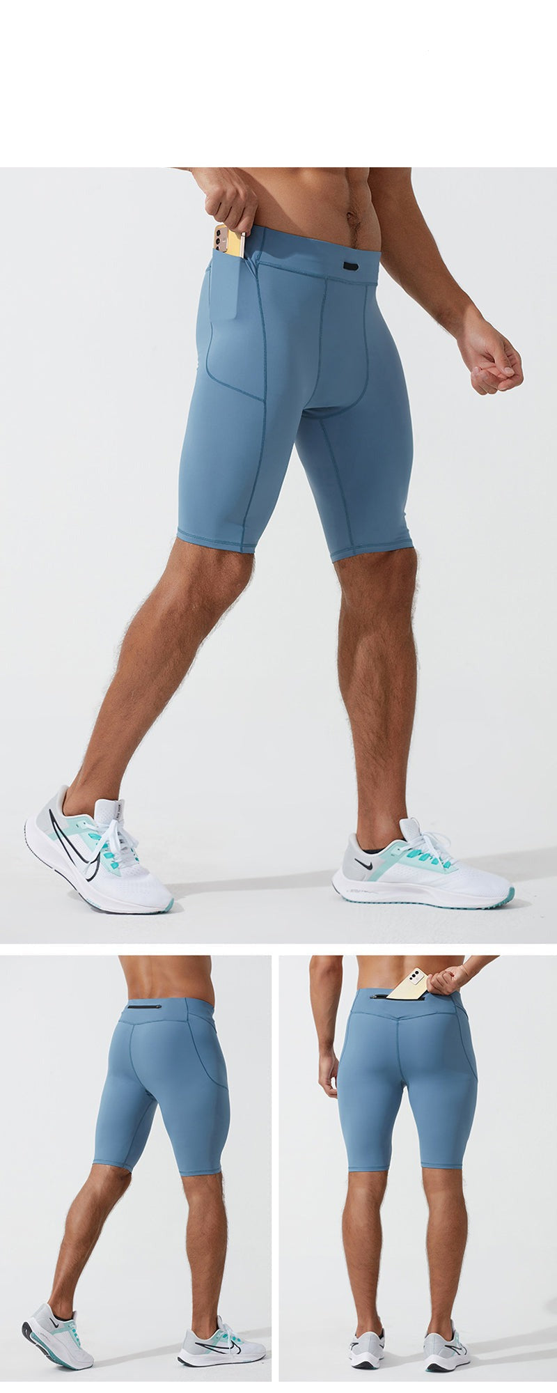 Short de Compressão Masculino para Corrida