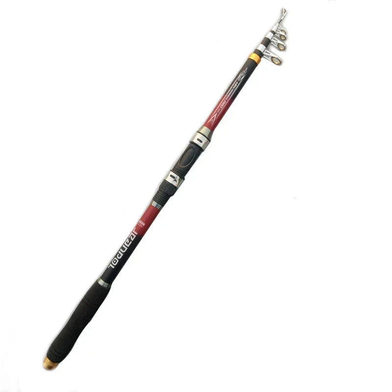 Vara de Pesca Telescópica Profissional para Molinete - 2,1m a 3,6m